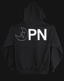 OPN Moon Logo - Black 14oz Heavy Weight Fleece Hoodie