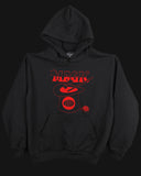 OPN Moon Logo - Black 14oz Heavy Weight Fleece Hoodie