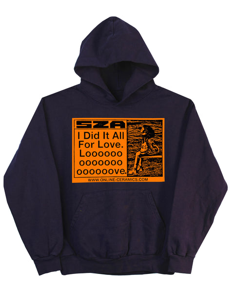 SZA I Did It All For Love - Navy Hoodie