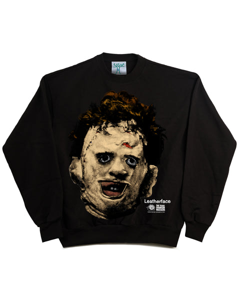 Leather Face - (14oz Heavy Fleece)