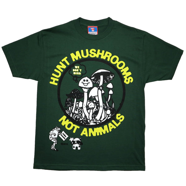 Hunt Mushrooms Not Animals (forest green)