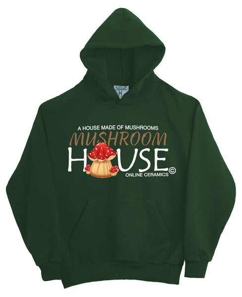 A House Made of Mushrooms Logo (14oz Heavy Fleece)