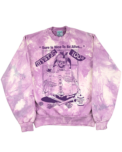 Mystic 100's - Sure Is Nice To Be Alive -  14oz Heavy Fleece (Hand Dyed at Our Studio in LA)