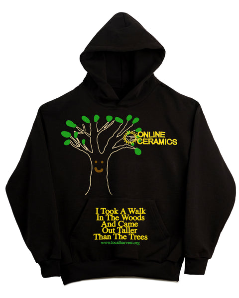 Taller Than the Trees - Black (14oz Heavy Fleece Hoodie)