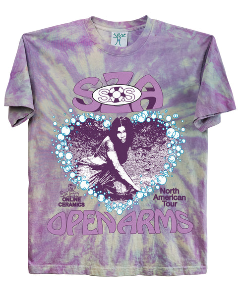 SZA Open Arms - Tee (Hand dyed at our studio in L.A.)