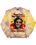 Pearl "Cow's Not Gonna Kill Itself" - 14oz Heavy Fleece Crew (hand dyed at our studio in LA)