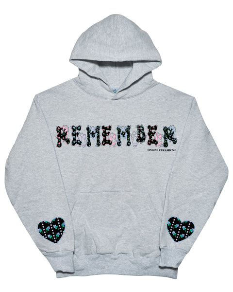 Remember - Ash Hoodie (14oz Heavy Fleece)