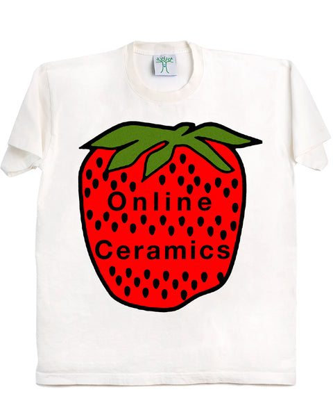 Strawberry Logo - White Tee