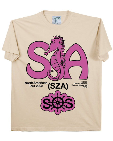 SZA S.O.S. Album - Beige Tee