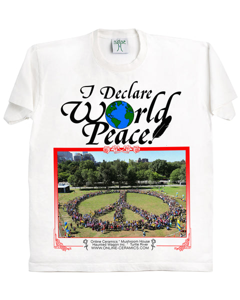 I Declare World Peace - White Tee