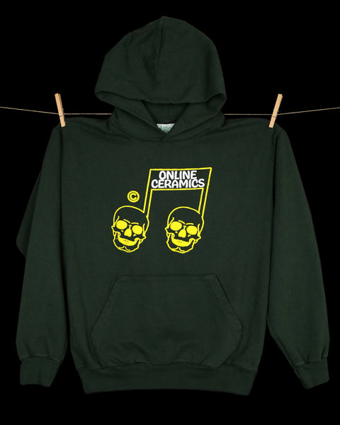 The Sweet Sound of Death Logo - Green (14 oz heavy fleece hoodie)