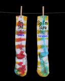 Gonna Go For It - Rainbow Socks (Hand dyed at our studio in LA)