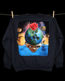 Drums And Space Your Face - Navy (14 oz Heavy Fleece)