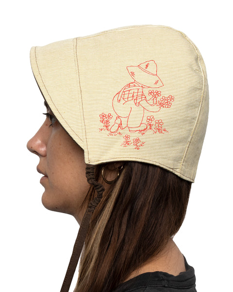 Reversible Linen Bonnet