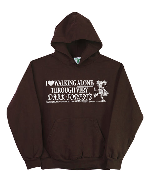 Through a Dark Forest - Chocolate Hoodie (14oz Heavy Fleece)